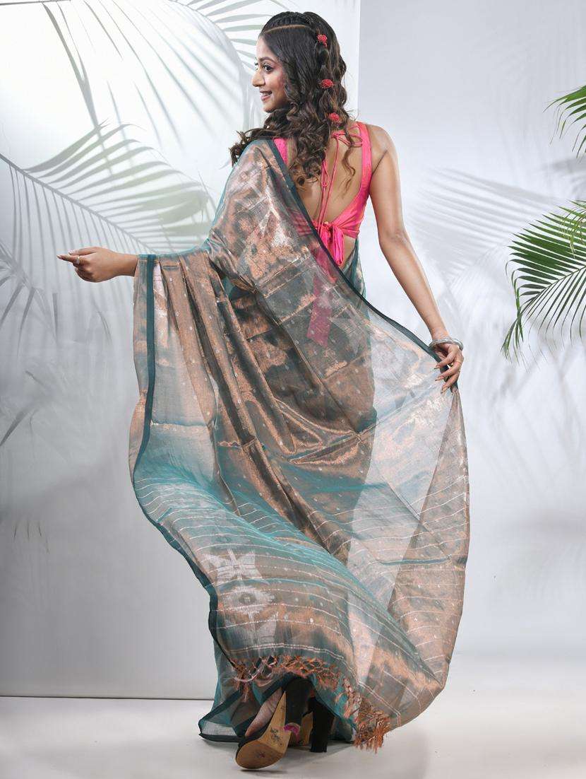 women self design handloom saree with blouse - 22042938 -  Standard Image - 1