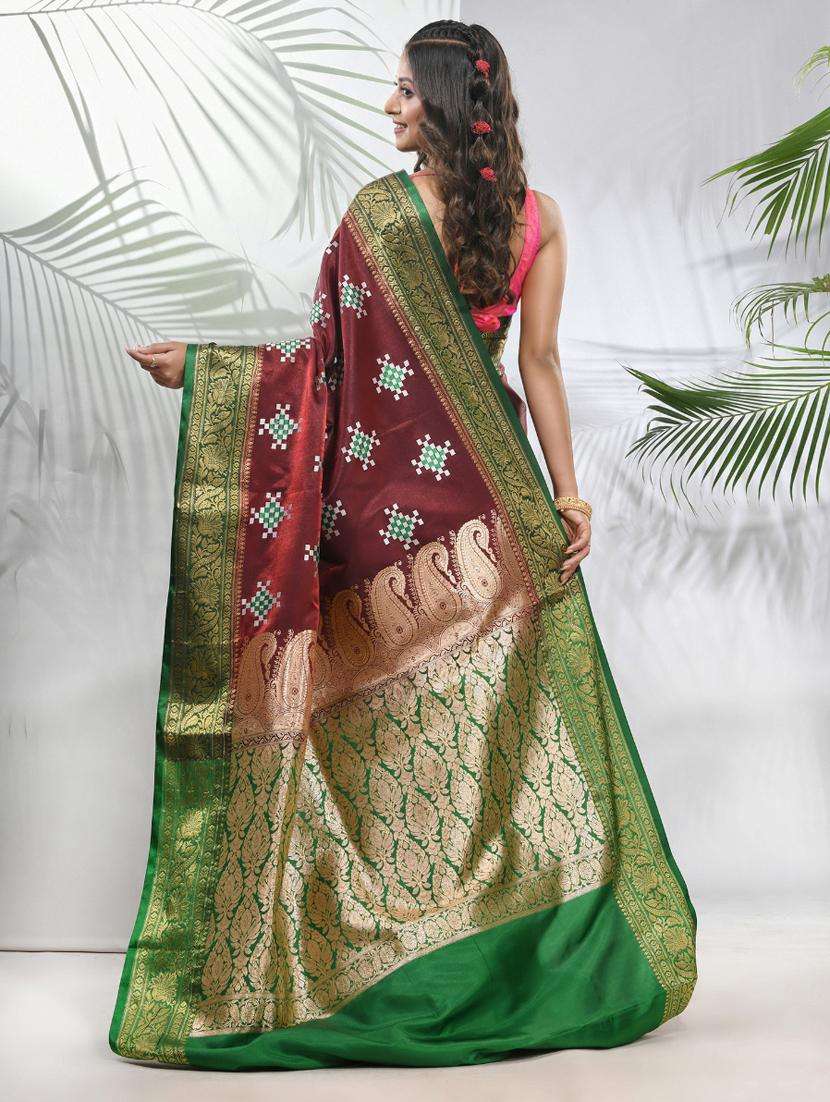 women self design banarasi saree with blouse - 22042946 -  Standard Image - 1