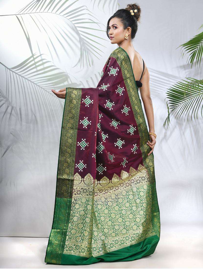 women self design banarasi saree with blouse - 22042947 -  Standard Image - 1