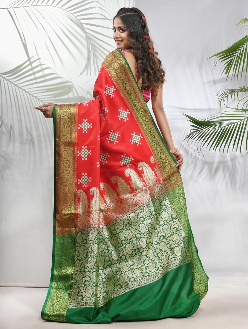 women self design banarasi saree with blouse - 22042949 - Standard Image - 1