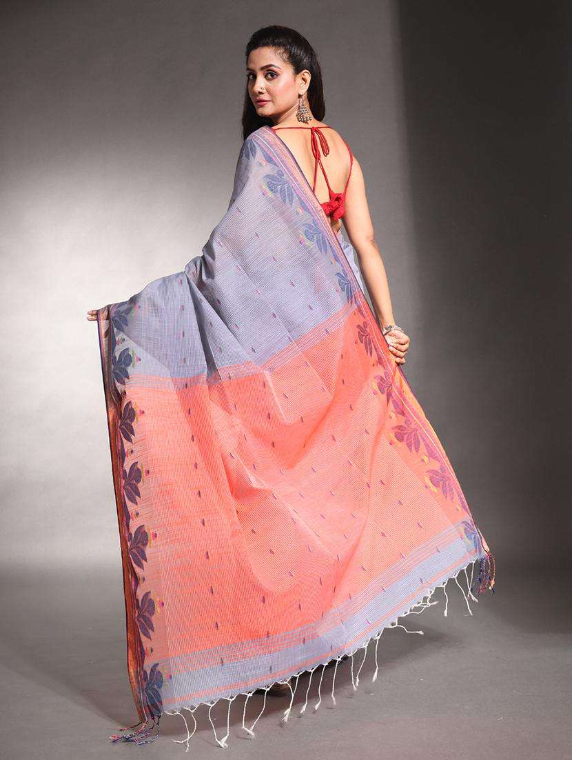 women self design handloom saree with blouse - 22042995 -  Standard Image - 1