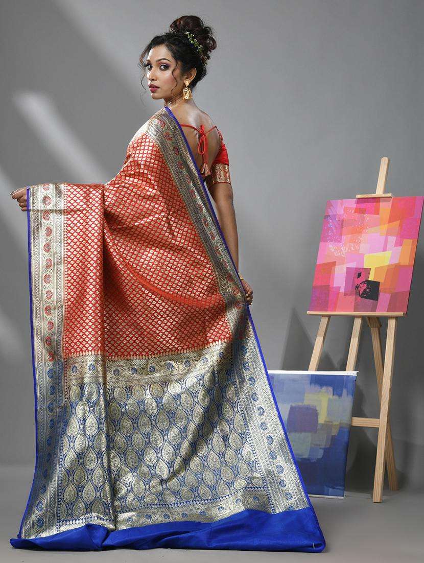 women self design banarasi saree with blouse - 22043041 -  Standard Image - 1