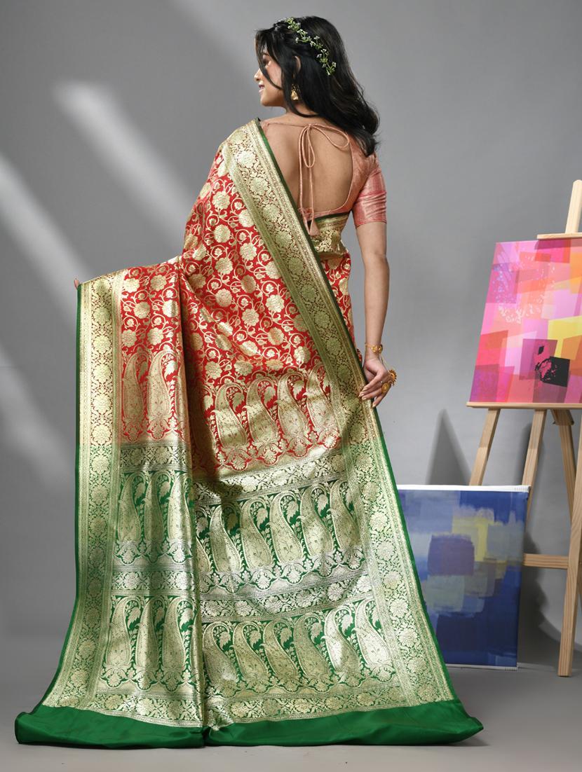 women self design banarasi saree with blouse - 22043045 -  Standard Image - 1