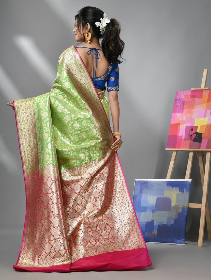 women self design banarasi saree with blouse - 22043050 - Standard Image - 1
