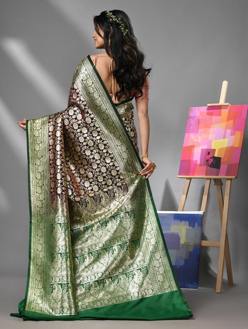 women self design banarasi saree with blouse - 22043057 - Standard Image - 1
