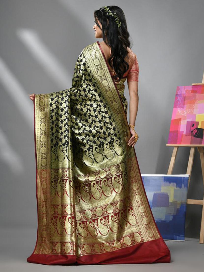 women self design banarasi saree with blouse - 22043062 - Standard Image - 1