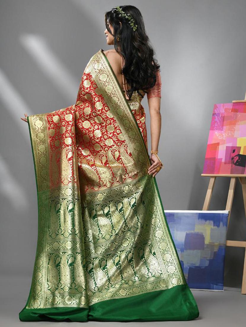 women self design banarasi saree with blouse - 22043067 - Standard Image - 1
