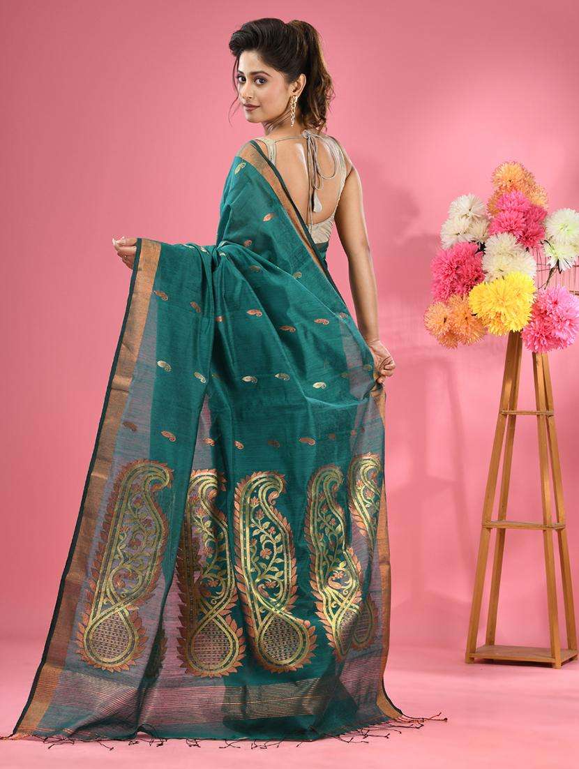women self design handloom saree with blouse - 22043071 -  Standard Image - 1