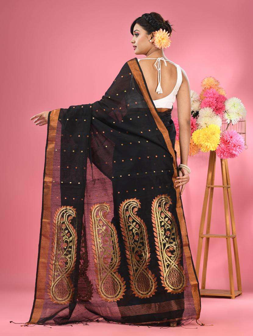 women self design handloom saree with blouse - 22043073 -  Standard Image - 1
