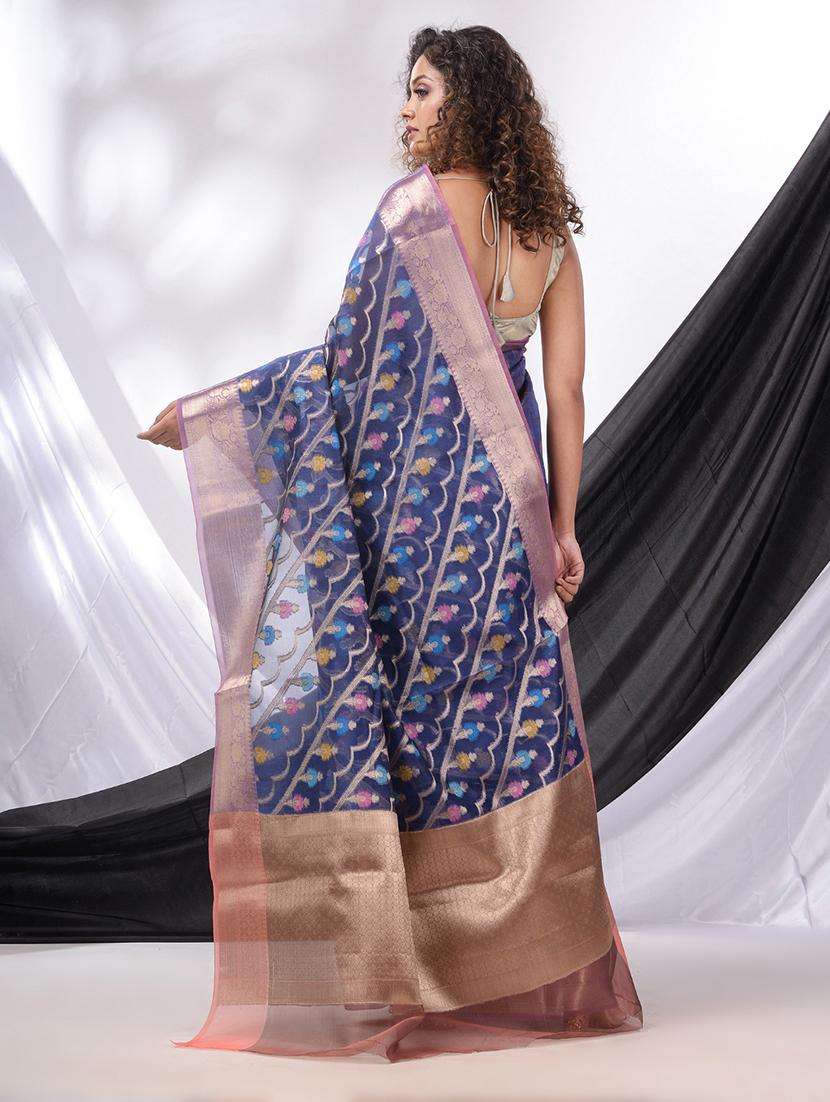 women self design bordered saree with blouse - 22043198 -  Standard Image - 1