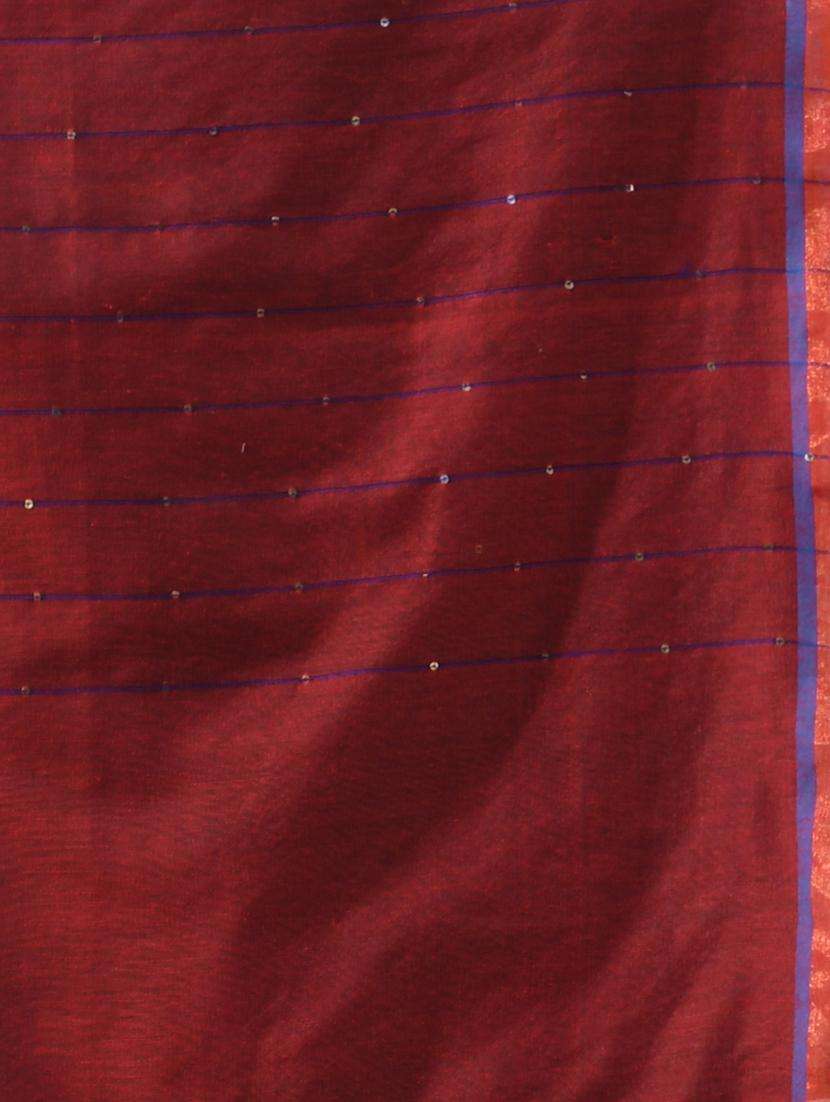 women red handloom saree with blouse - 22043251 -  Standard Image - 1