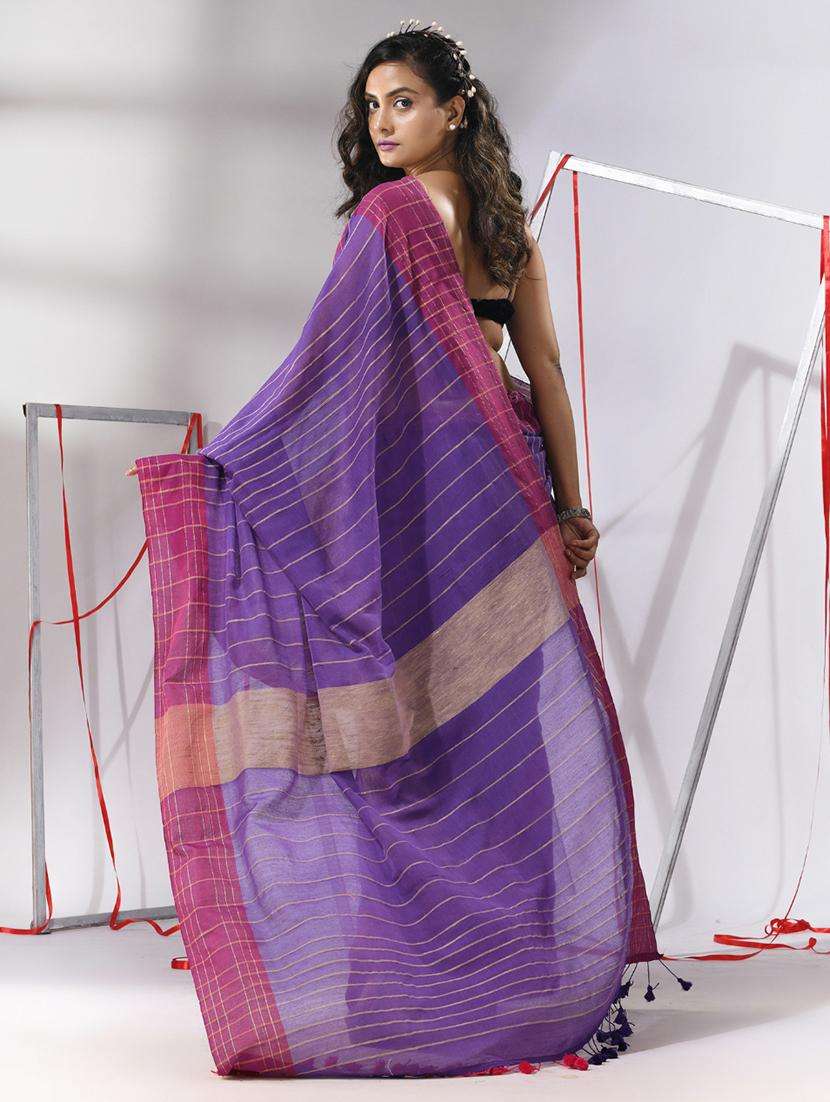 women self design handloom saree with blouse - 22043269 -  Standard Image - 1