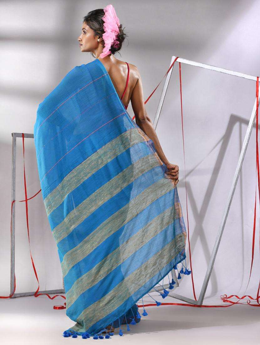 women self design handloom saree with blouse - 22043332 -  Standard Image - 1