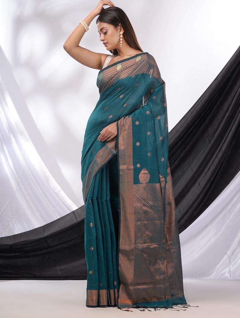 women self design handloom saree with blouse - 22043382 -  Standard Image - 1