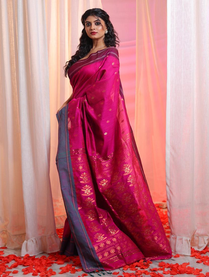 women self design southern silk saree with blouse - 22043399 - Standard Image - 1