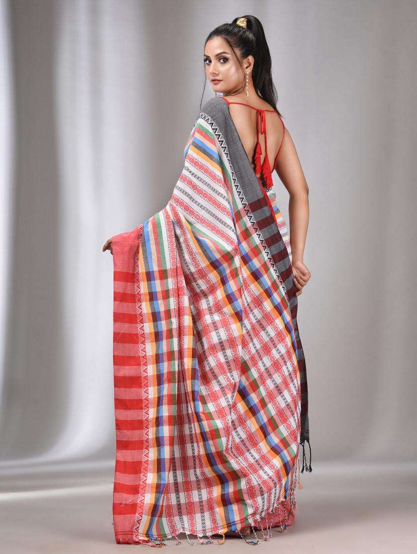 women self design handloom saree with blouse - 22043420 -  Standard Image - 1