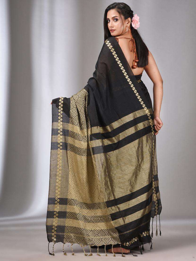 women self design handloom saree with blouse - 22043427 -  Standard Image - 1