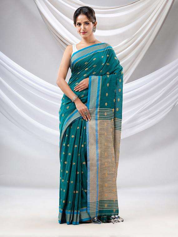 women self design handloom saree with blouse - 22043559 -  Standard Image - 1