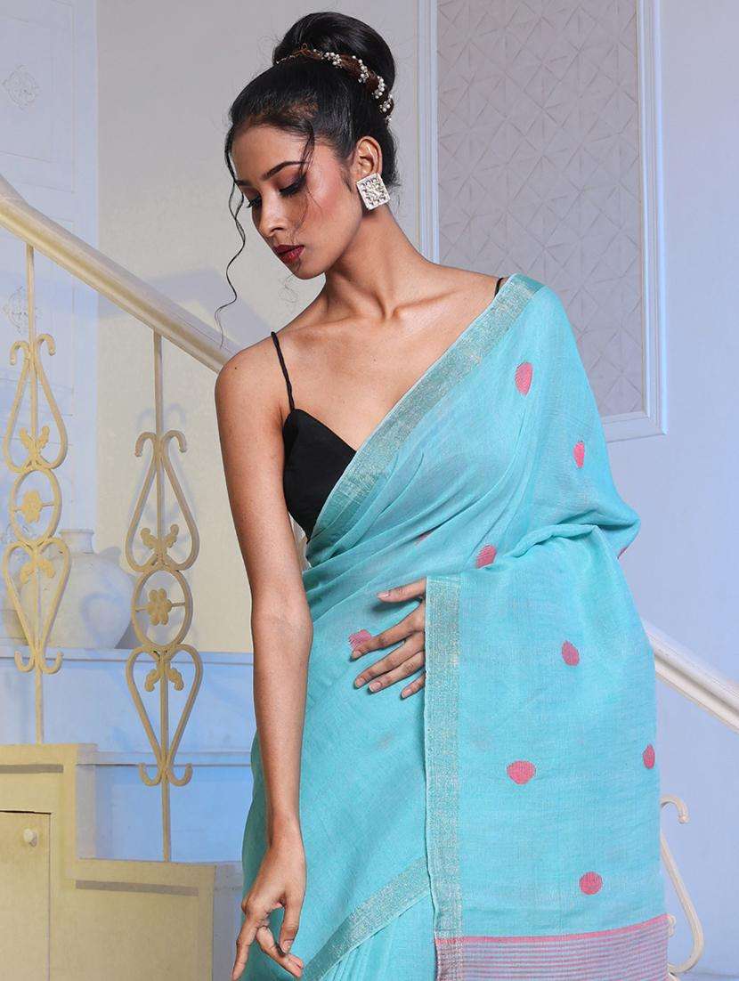 women self design handloom saree with blouse - 22043626 -  Standard Image - 1