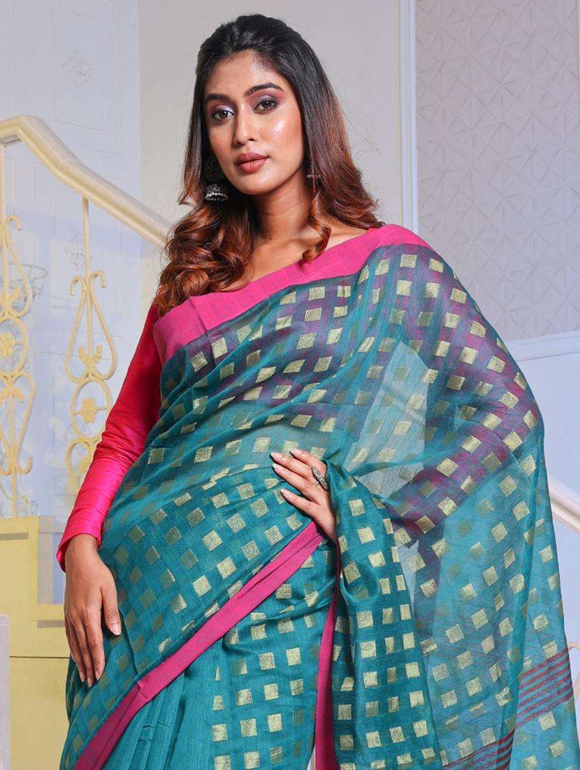 women self design handloom saree with blouse - 22043640 -  Standard Image - 1