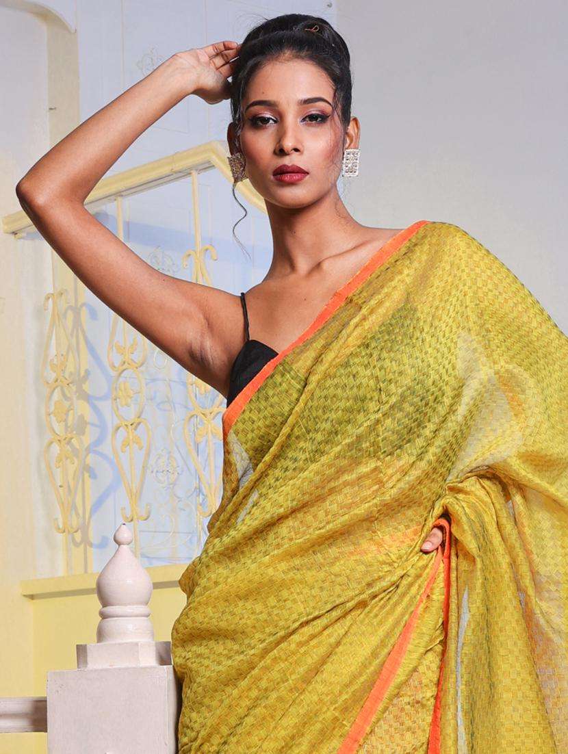 women self design handloom saree with blouse - 22043654 -  Standard Image - 1