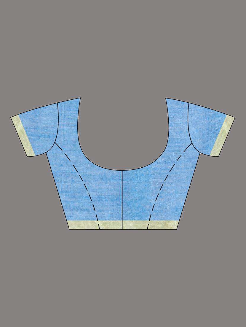 women striped handloom saree with blouse - 22043713 -  Standard Image - 1