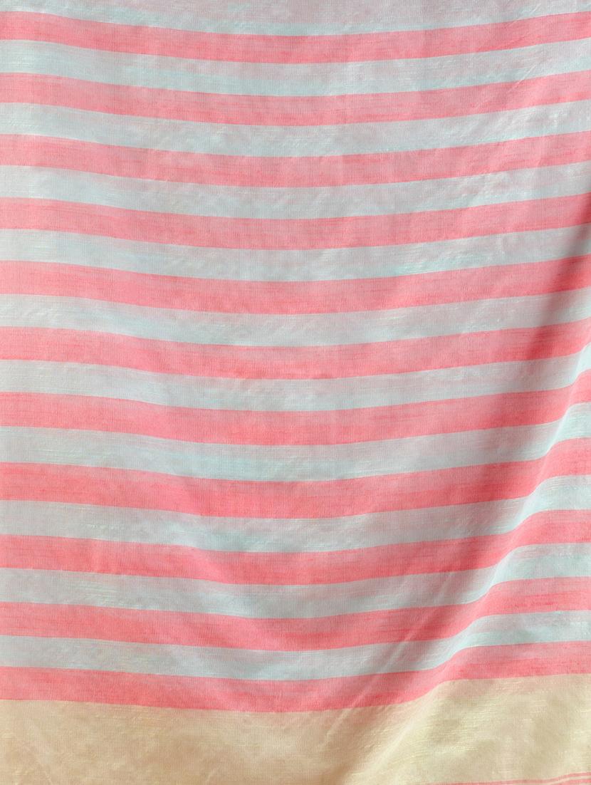 women striped handloom saree with blouse - 22043721 -  Standard Image - 1