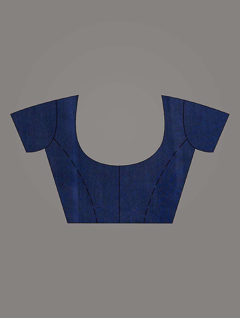 women solid handloom saree with blouse - 22043728 -  Standard Image - 1