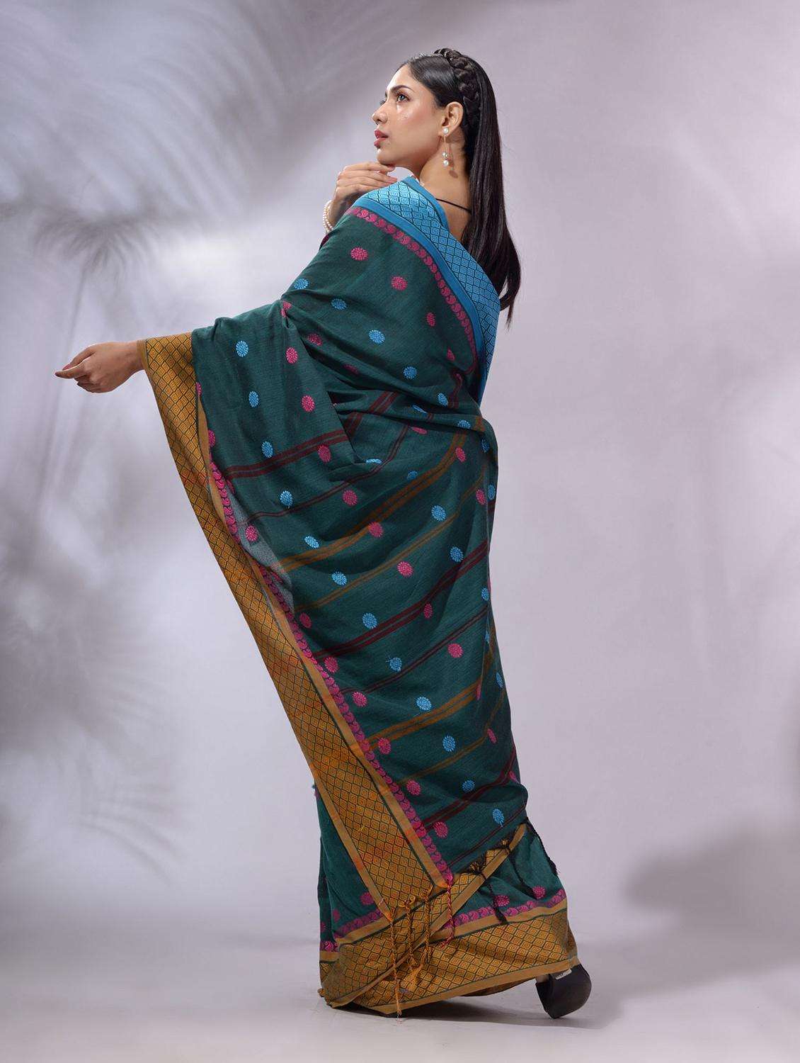 women self design handloom saree with blouse - 22043777 -  Standard Image - 1