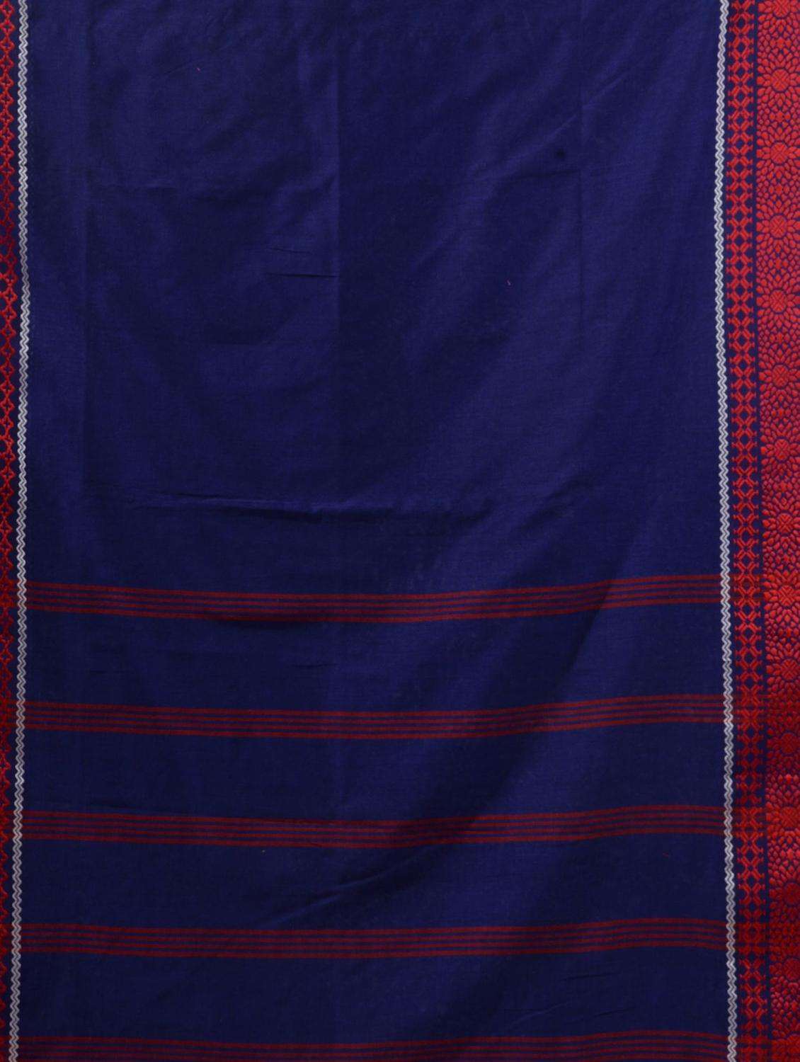 women blue handloom saree with blouse - 22043828 -  Standard Image - 1