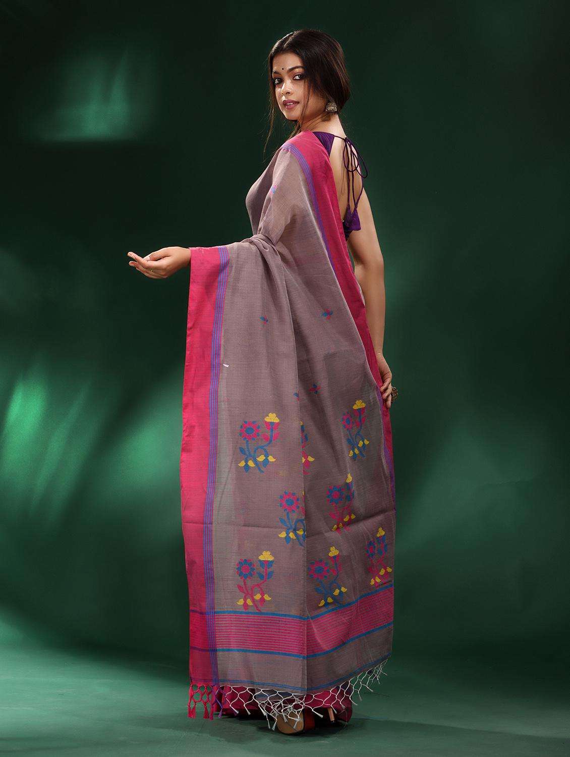women self design handloom saree with blouse - 22043838 -  Standard Image - 1