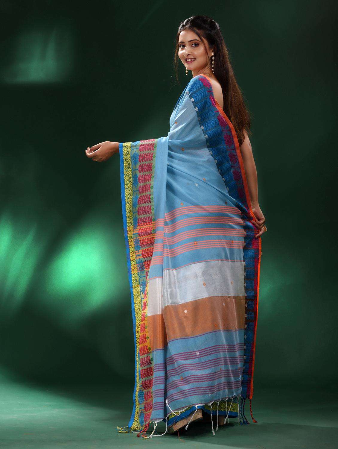 women self design handloom saree with blouse - 22043847 -  Standard Image - 1