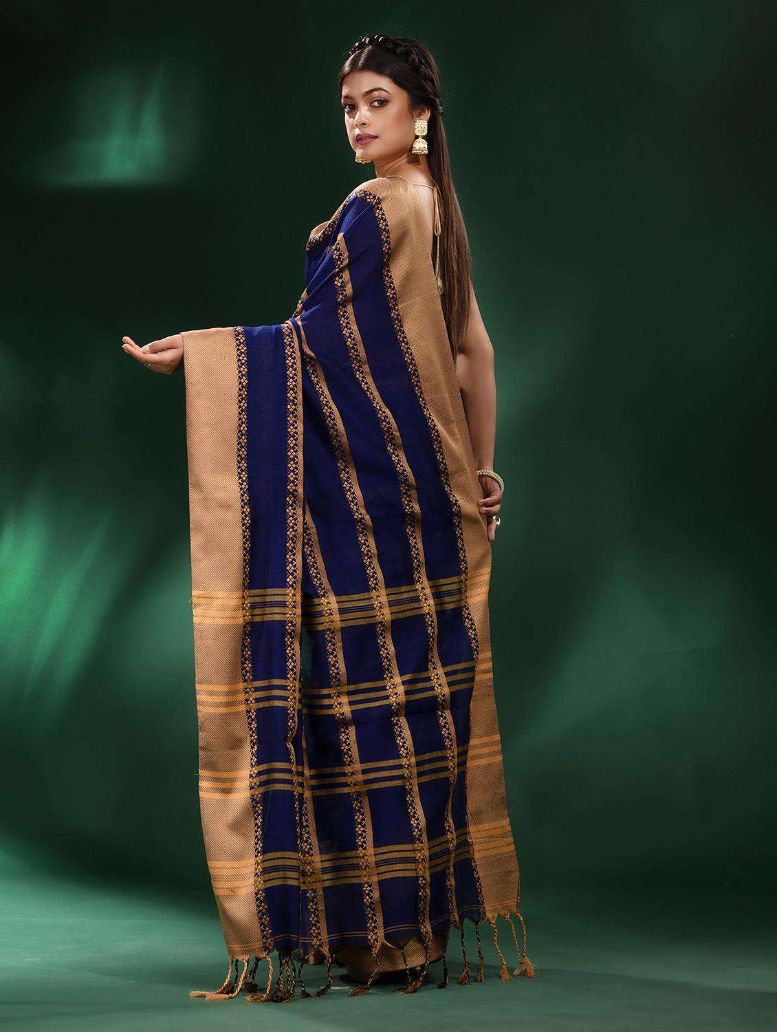 women self design handloom saree with blouse - 22043865 - Standard Image - 1