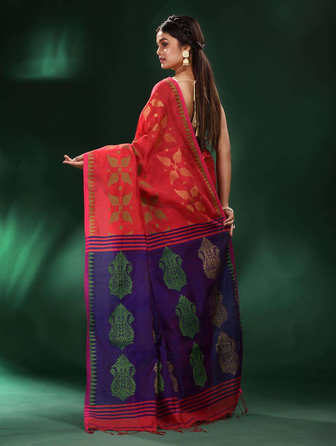 women self design handloom saree with blouse - 22043868 -  Standard Image - 1