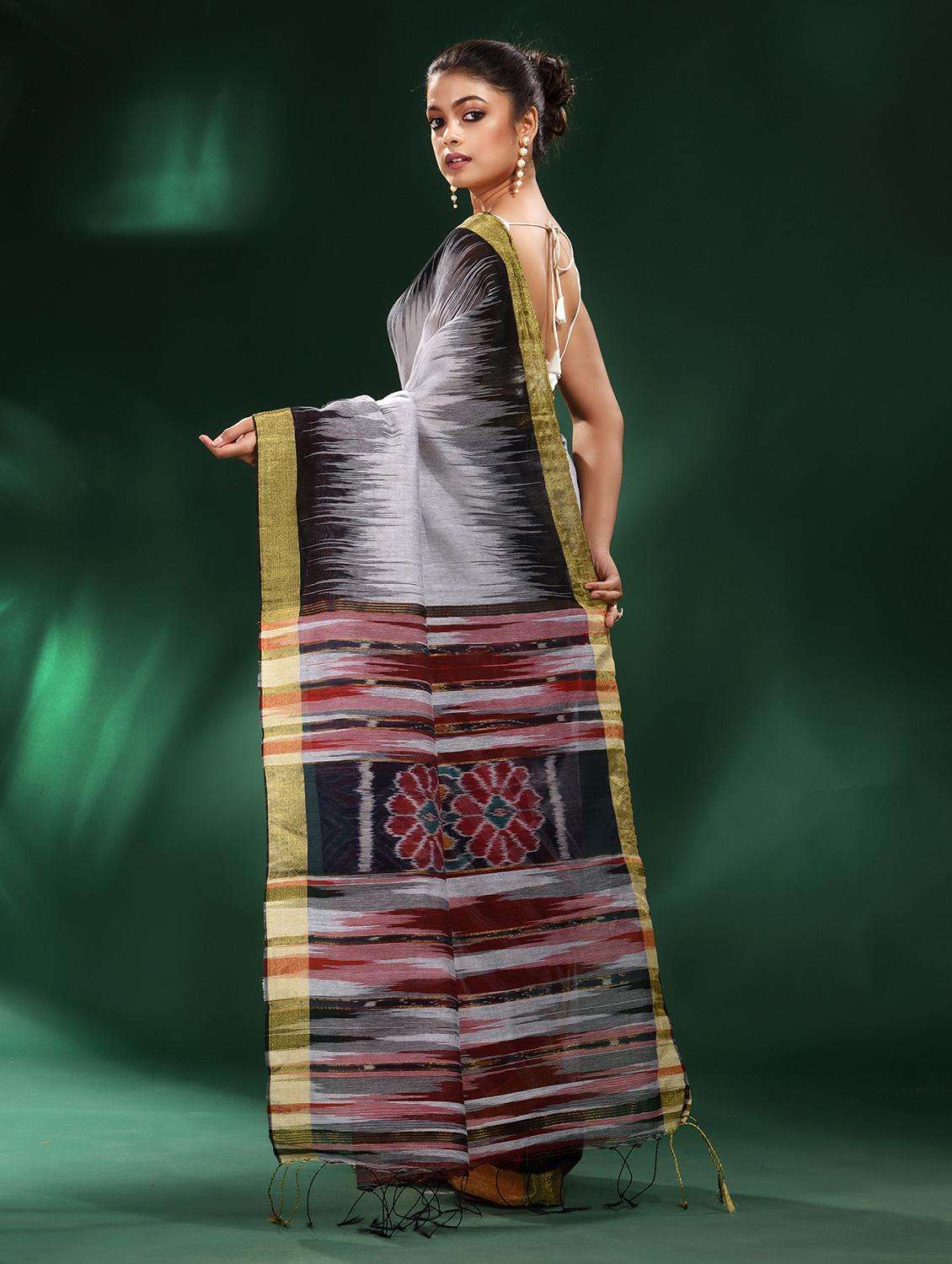 women self design handloom saree with blouse - 22043879 -  Standard Image - 1