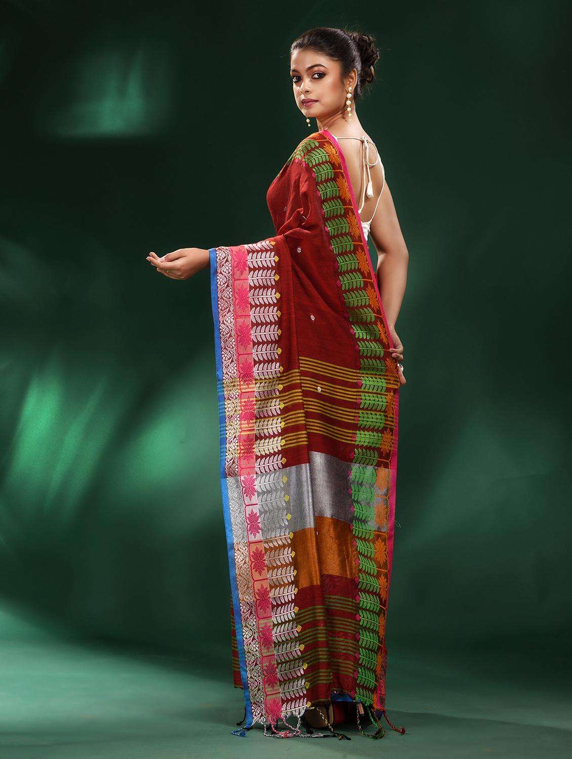 women self design handloom saree with blouse - 22043880 -  Standard Image - 1