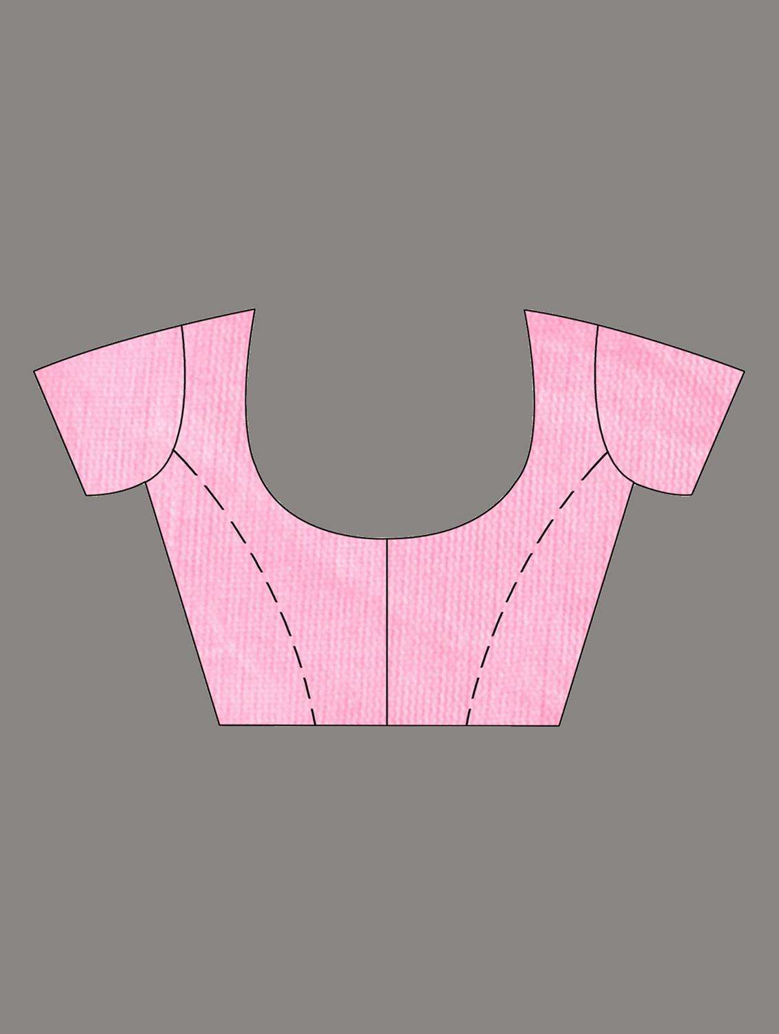 women solid with work handloom saree with blouse - 22043892 -  Standard Image - 1