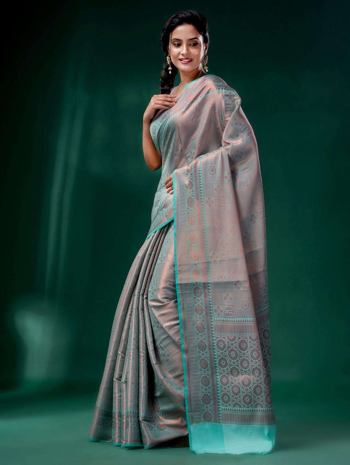 women self design southern silk saree with blouse - 22043920 -  Standard Image - 1