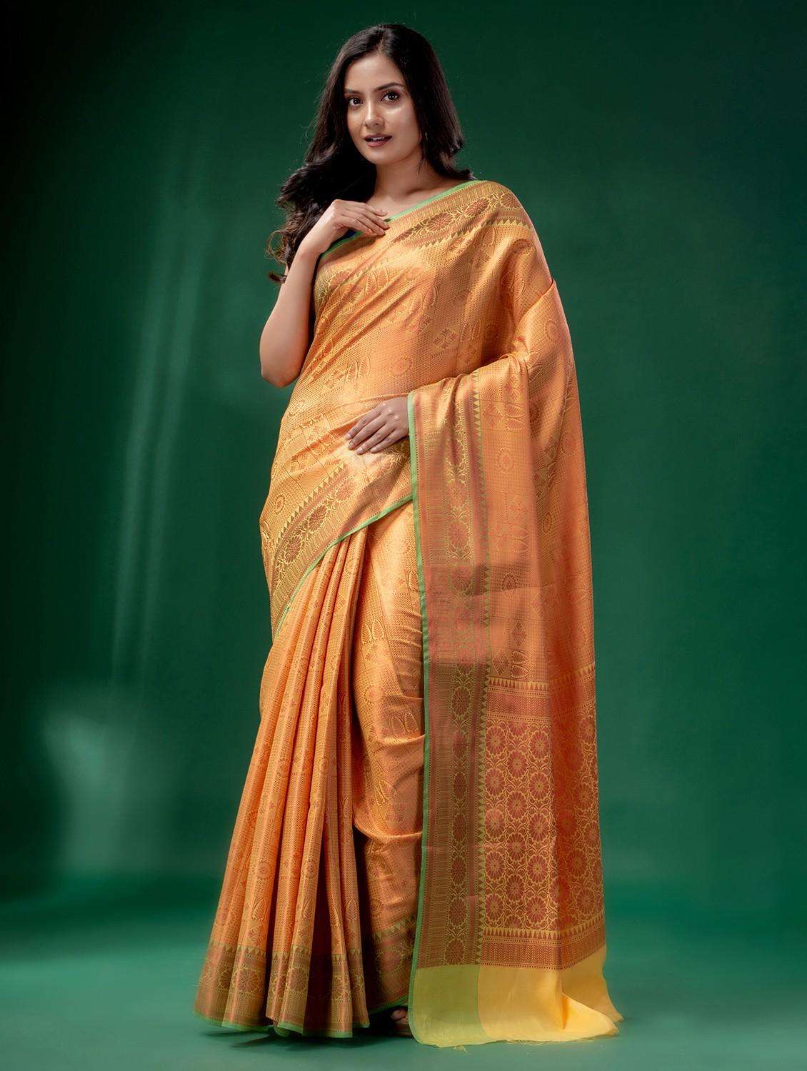 women self design southern silk saree with blouse - 22043921 -  Standard Image - 1