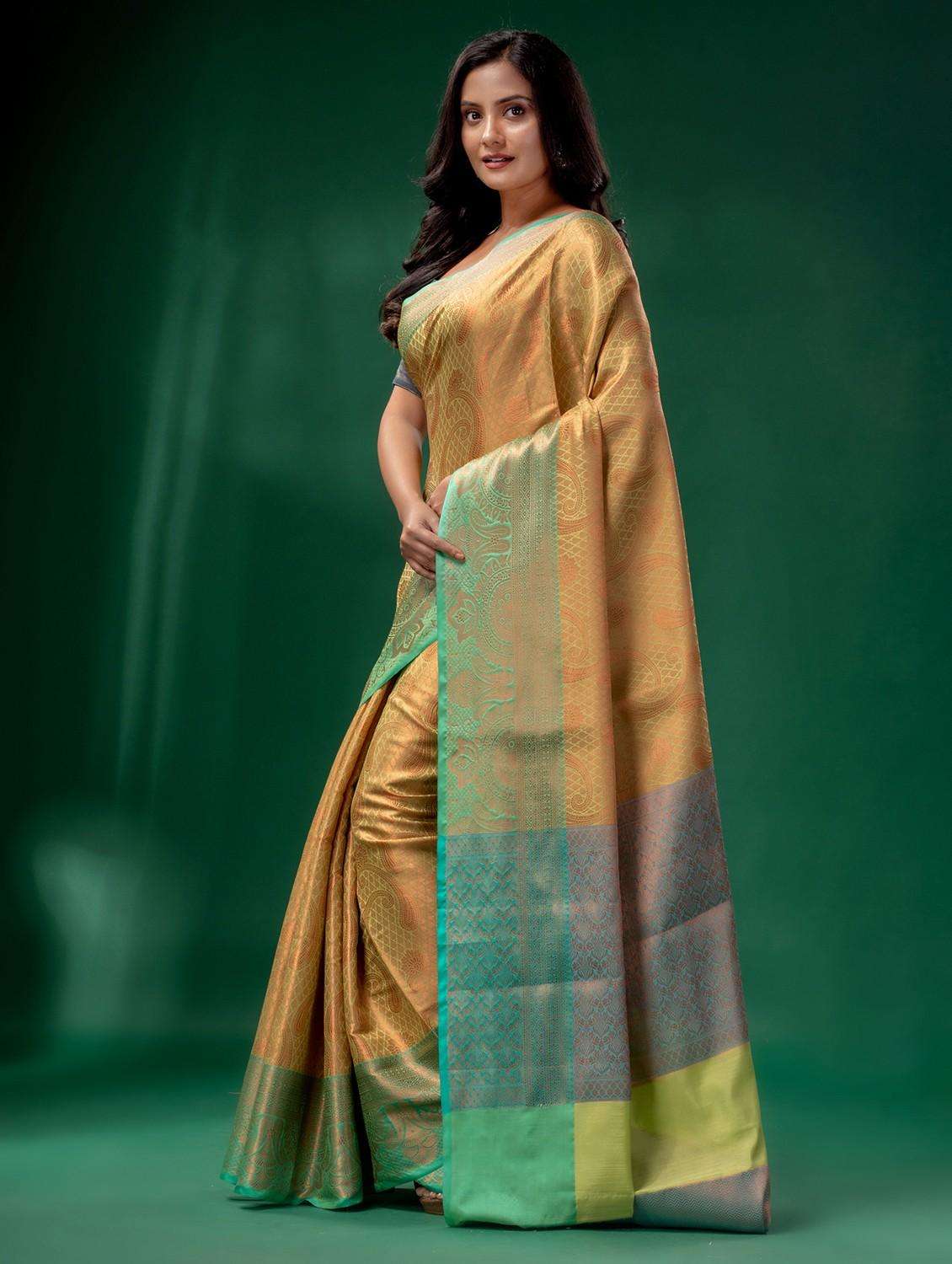 women self design southern silk saree with blouse - 22043923 - Standard Image - 1