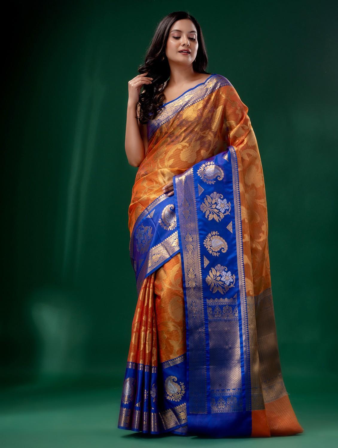 women self design bordered saree with blouse - 22043926 -  Standard Image - 1