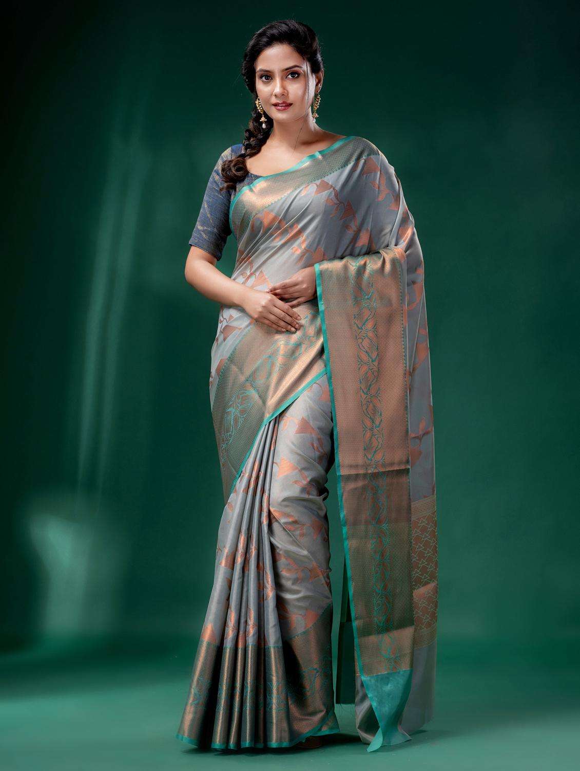 women self design banarasi saree with blouse - 22043934 -  Standard Image - 1