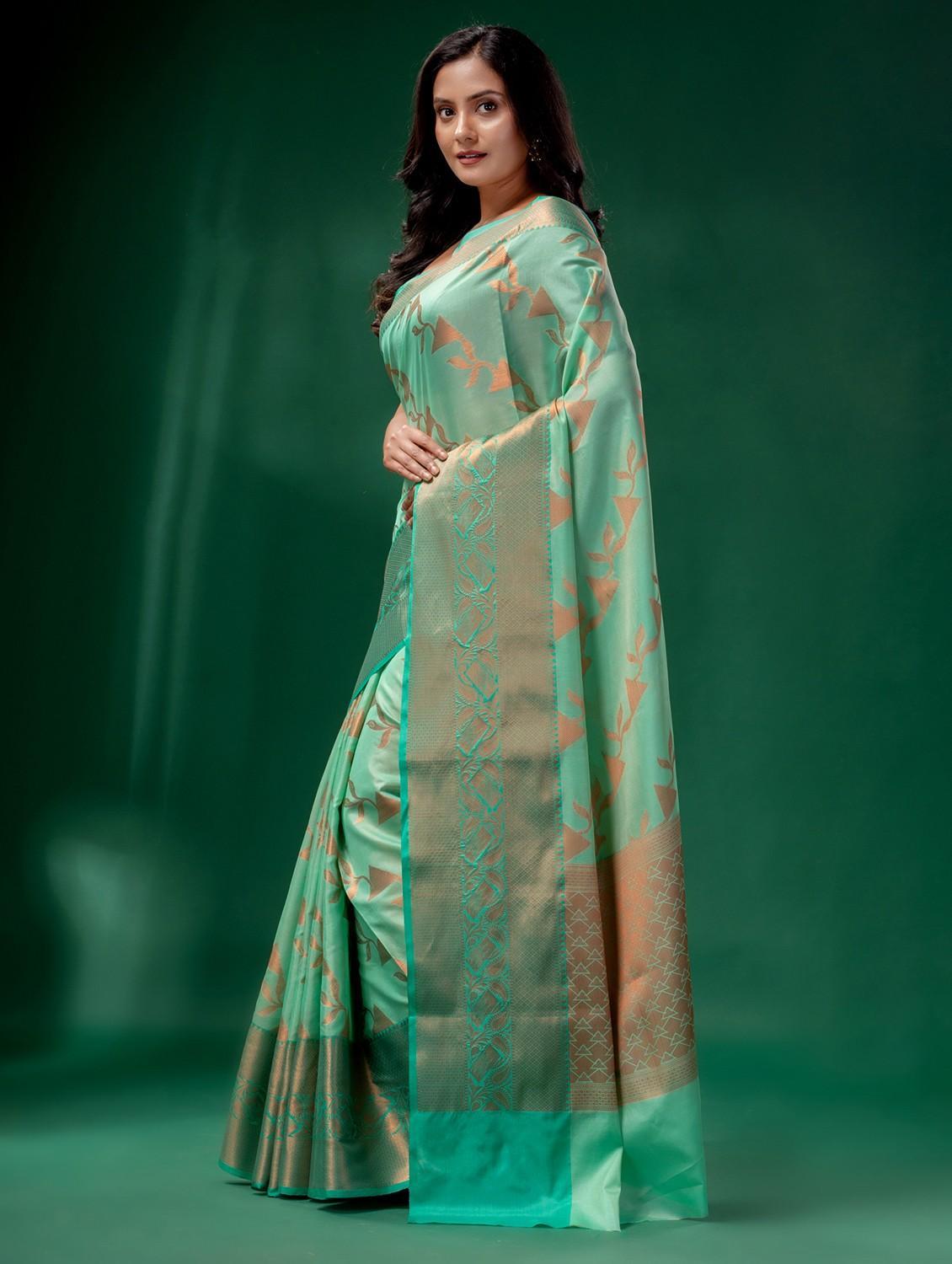 women self design banarasi saree with blouse - 22043936 - Standard Image - 1