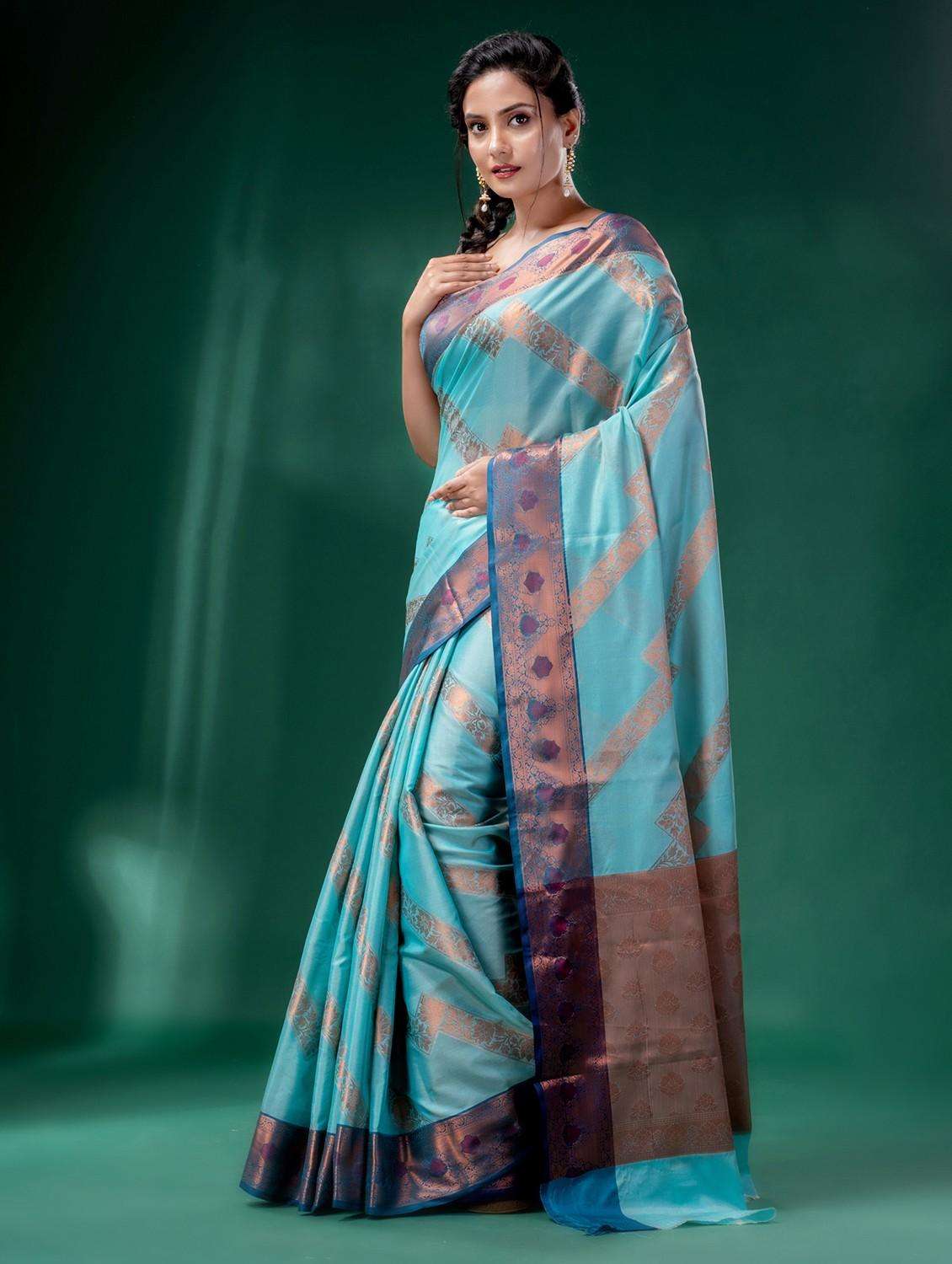 women self design banarasi saree with blouse - 22043941 -  Standard Image - 1