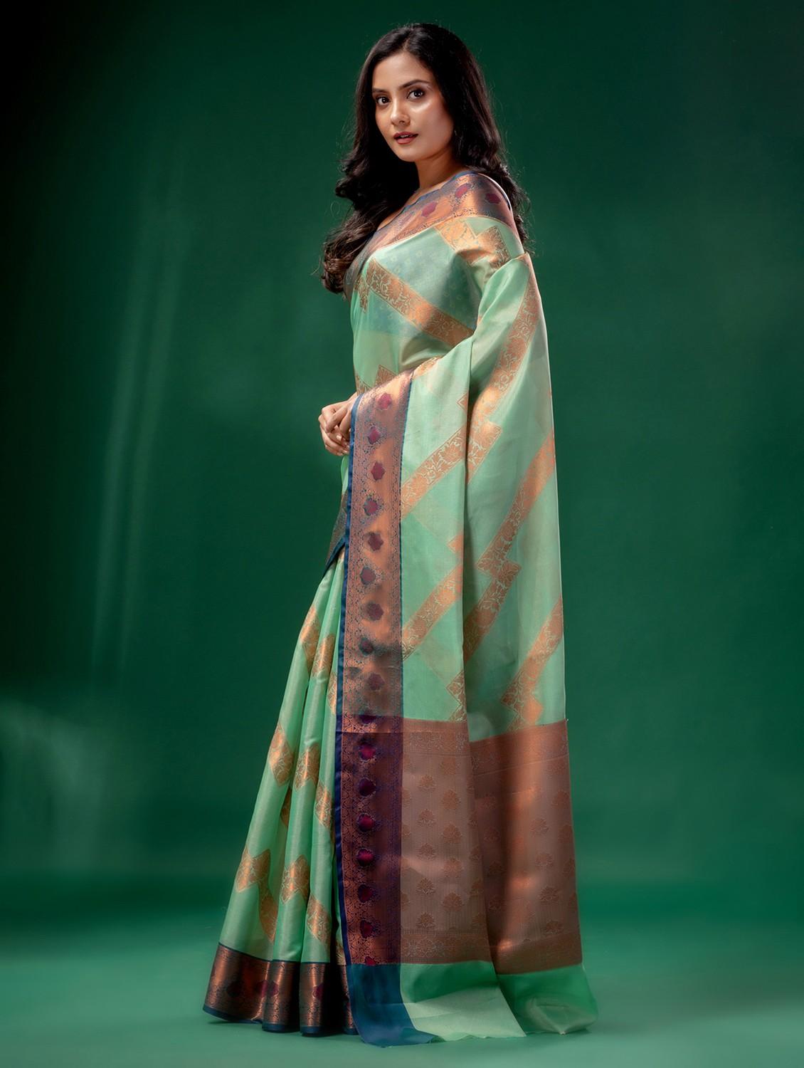 women self design banarasi saree with blouse - 22043942 - Standard Image - 1