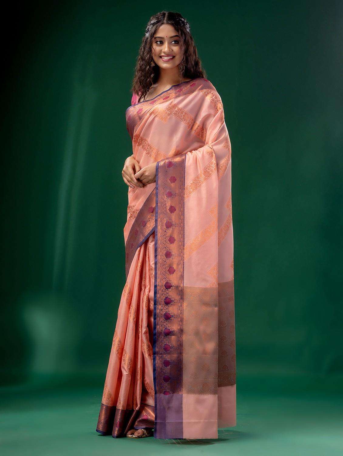 women self design banarasi saree with blouse - 22043943 -  Standard Image - 1