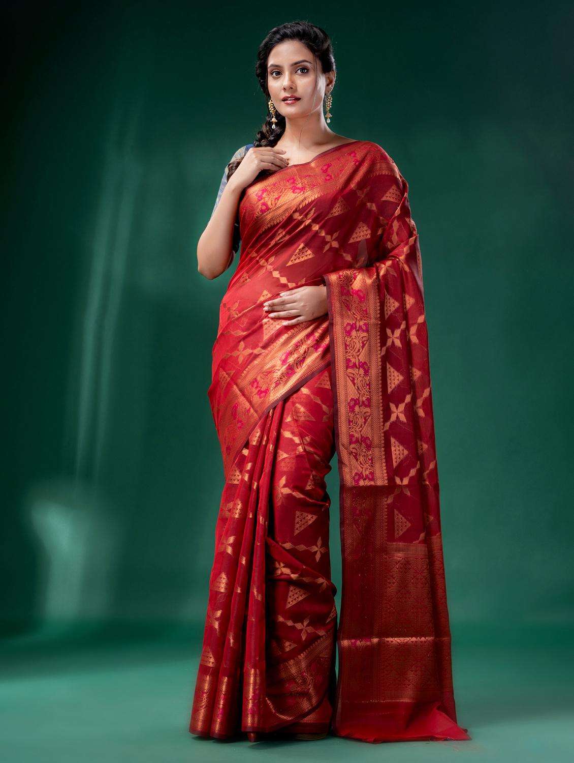 women self design banarasi saree with blouse - 22043948 -  Standard Image - 1