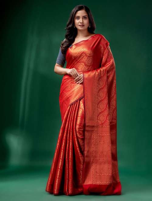 women self design banarasi saree with blouse - 22043951 -  Standard Image - 0