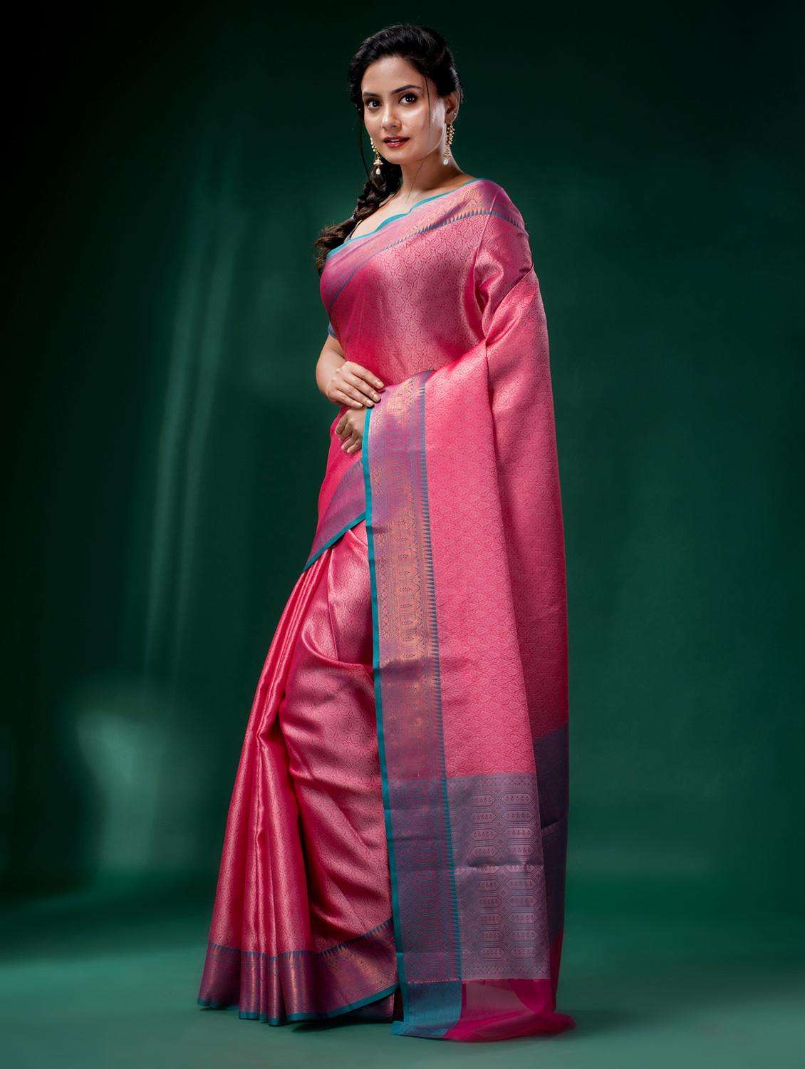 women self design kanjivaram saree with blouse - 22043953 -  Standard Image - 1