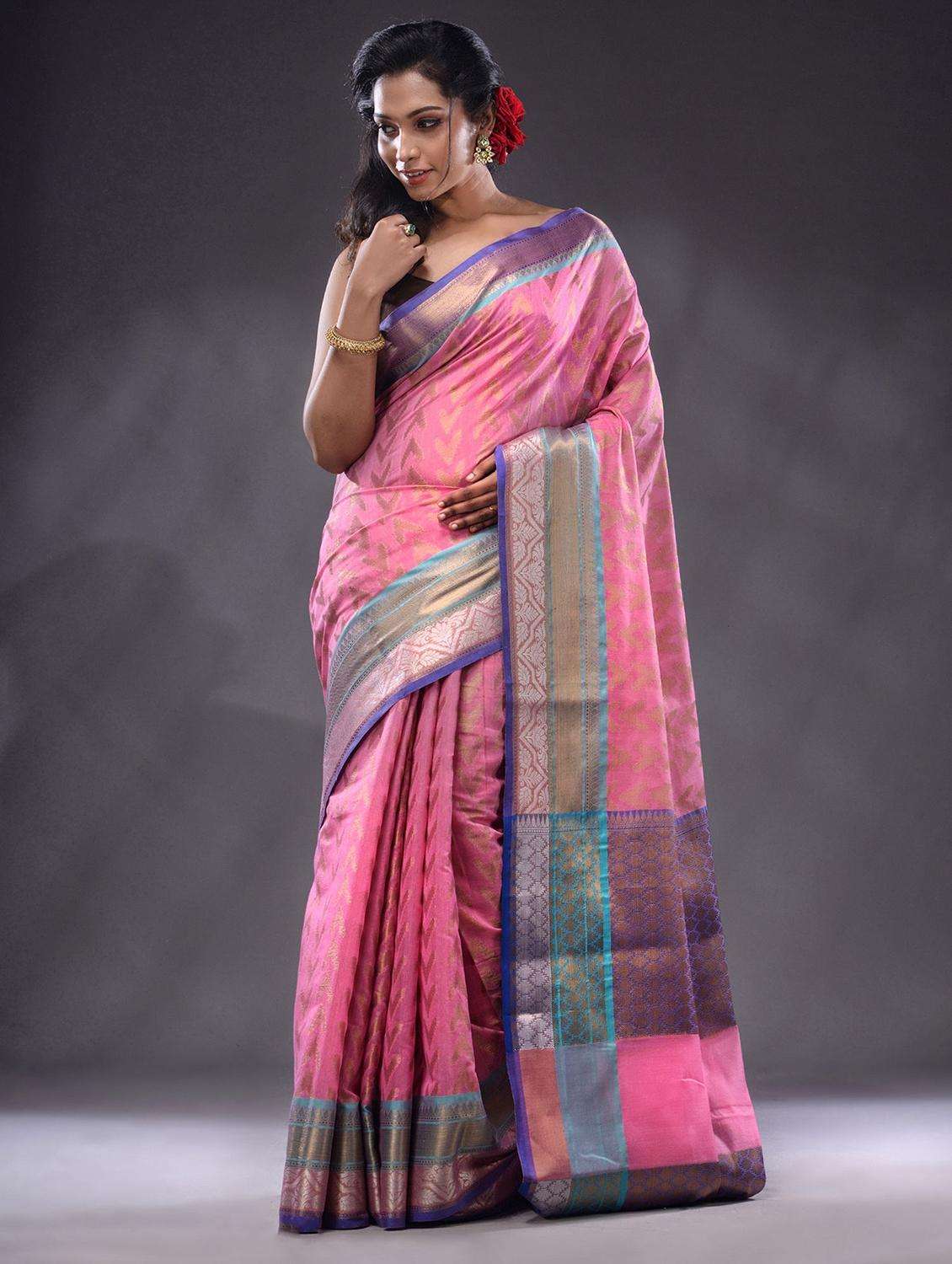 women self design southern silk saree with blouse - 22044036 -  Standard Image - 1